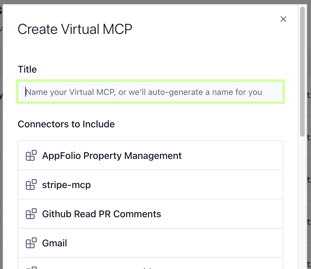 Create Virtual MCPs