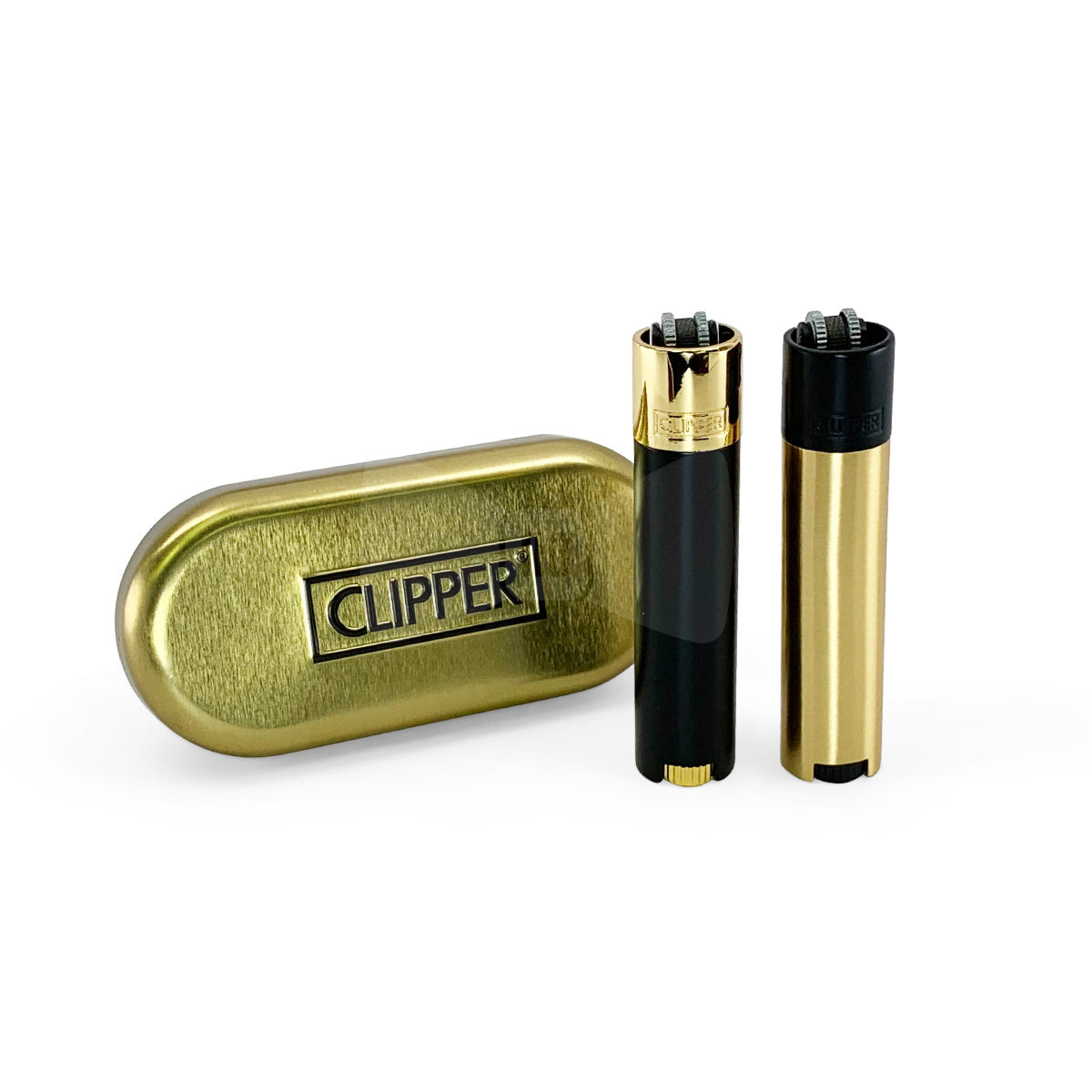 binding status Maleri Clipper Lighter | Metal | Black & Gold