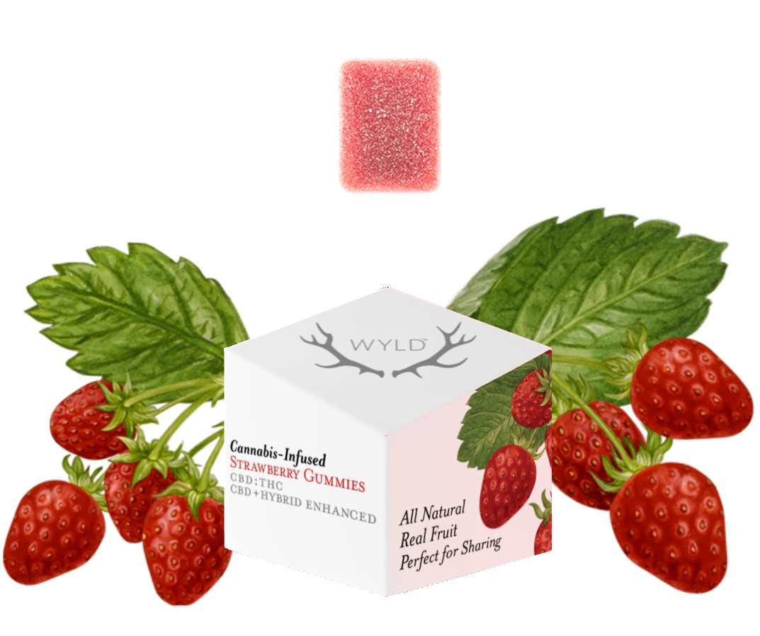 Wyld Gummies CBD 20 1 Strawberry