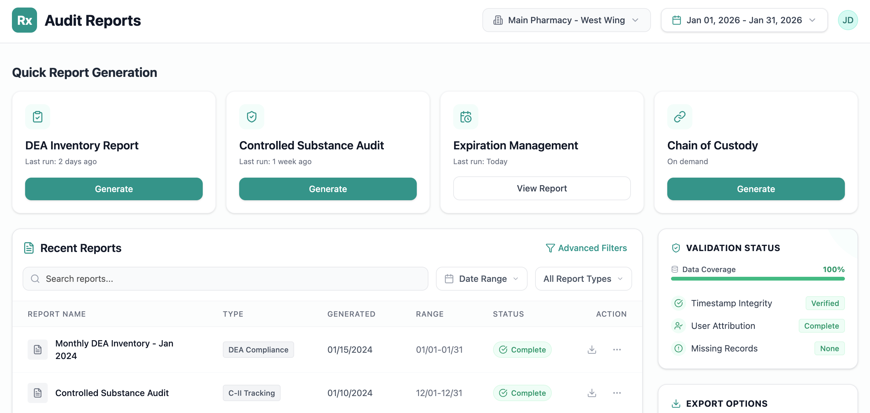 Generate Audit-Ready Reports