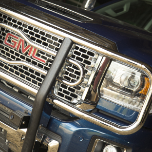 2017 GMC Sierra grille with LUVERNE 2 inch grille guard