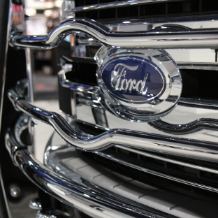 Ford logo reveal on LUVERNE truck grille guard