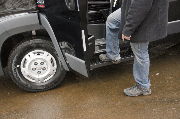 LUVERNE Grip Step™ running boards on 2017 Ram ProMaster 2500 work van