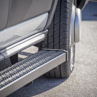 LUVERNE Grip Step running boards on commercial cargo van