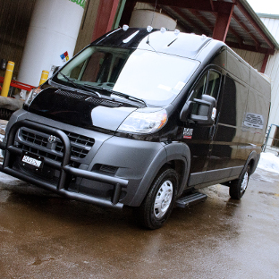 Ram ProMaster cargo van with Grip Steps™ and Tuff Guard®