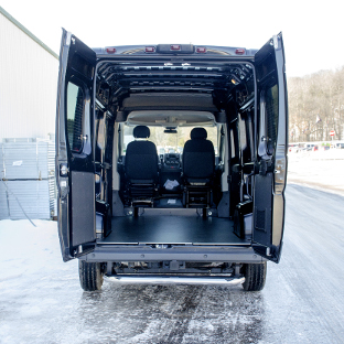 Ram ProMaster cargo van with LUVERNE MegaStep® rear step