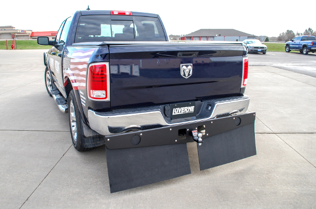 LUVERNE Textured Rubber Tow Guard trailering mud flaps on 2014 Ram 1500