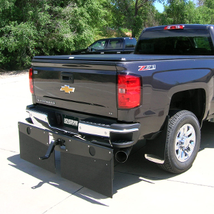 Black Chevrolet Silverado 2500HD with Mud Guards and Tow Guard