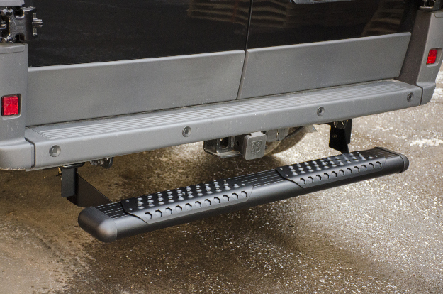 LUVERNE O-Mega II™ rear step on Ram ProMaster cargo van