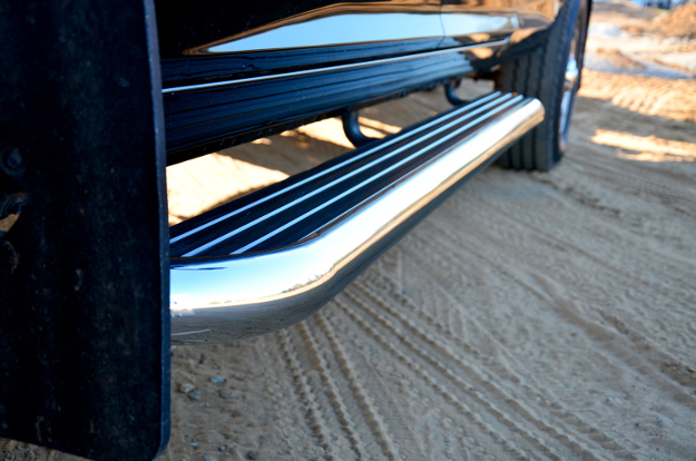 LUVERNE MegaStep® running boards on black work truck