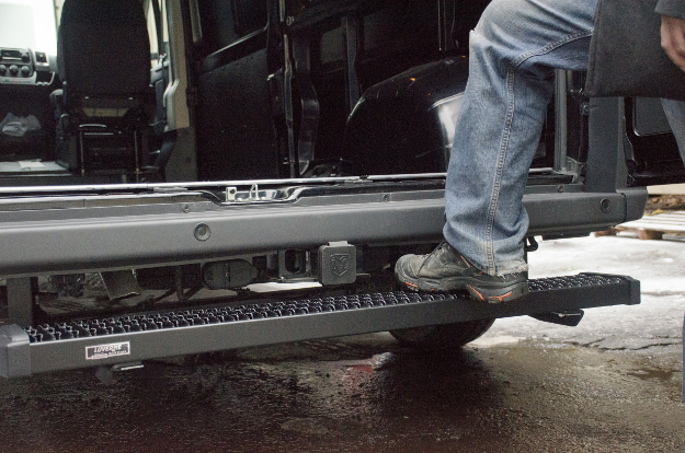 LUVERNE rear step Grip Step™ on Ram ProMaster