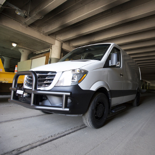 2016 Freightliner Sprinter 2500 commercial van with LUVERNE Tuff Guard® grille guard