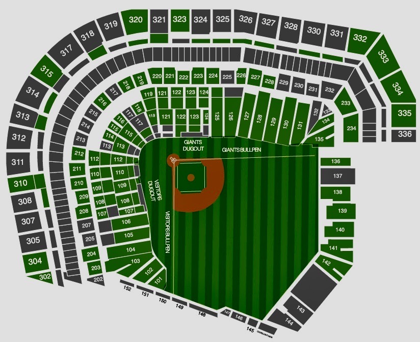 section sf giants seating chart