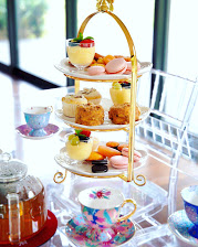 Pretty 3 Tier Cake Stand by Luxe Dream Event Hire. Perfect for a girl's afternoon tea party or baby shower