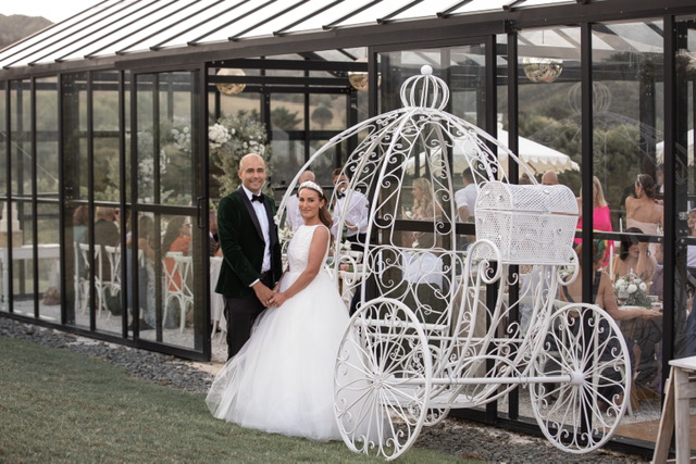 Cinderella Cart for a Fairytale Wedding by Luxe Dream Event Hire. Thank you Boheme Events & Michelle Hyslop Weddings