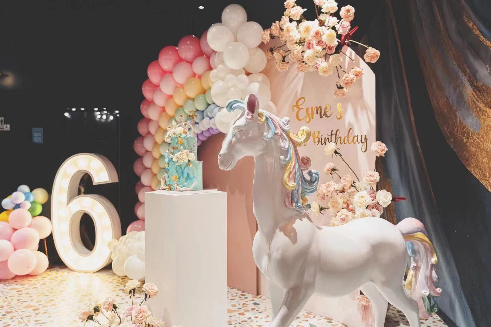 Magical Rainbow Celebration // Styling and Hire Luxe Dream, featuring our new pony!