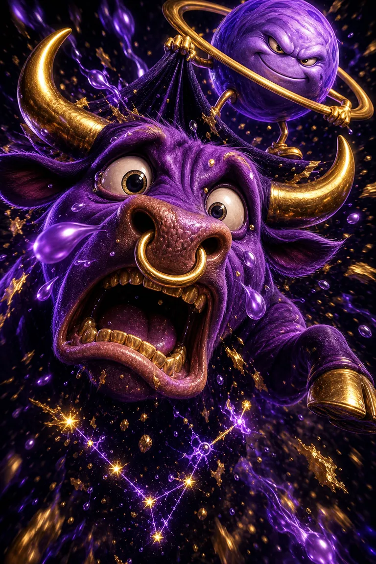 Taurus and Taurus — Luxtra cosmic compatibility card