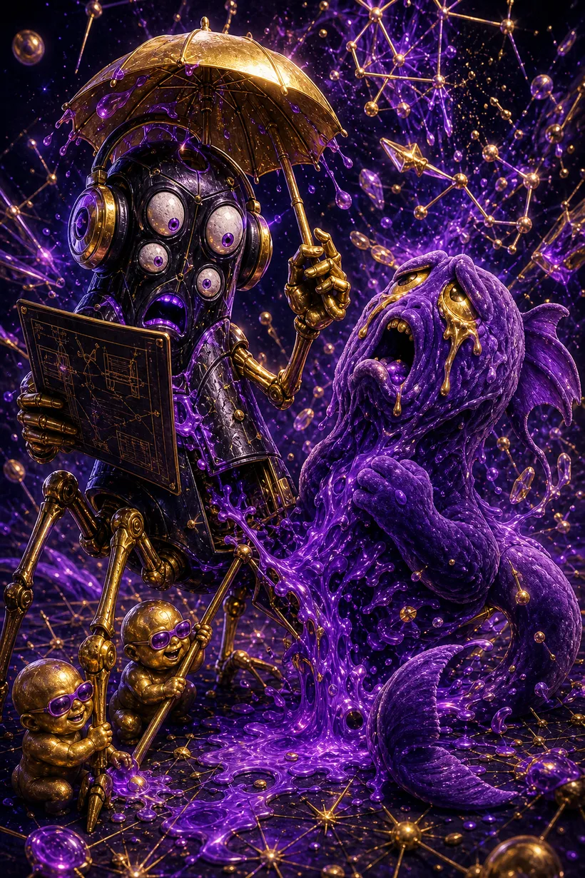 Aquarius and Pisces — Luxtra cosmic compatibility card