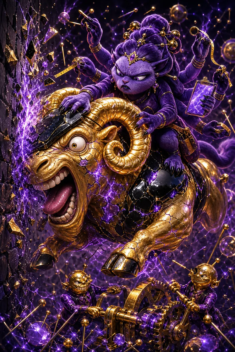 Aries and Virgo — Luxtra cosmic compatibility card