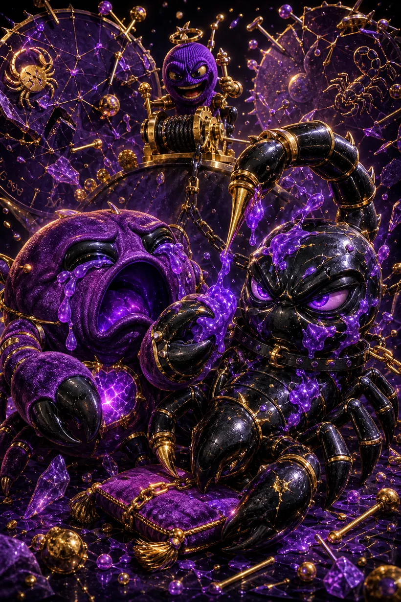 Cancer and Scorpio — Luxtra cosmic compatibility card