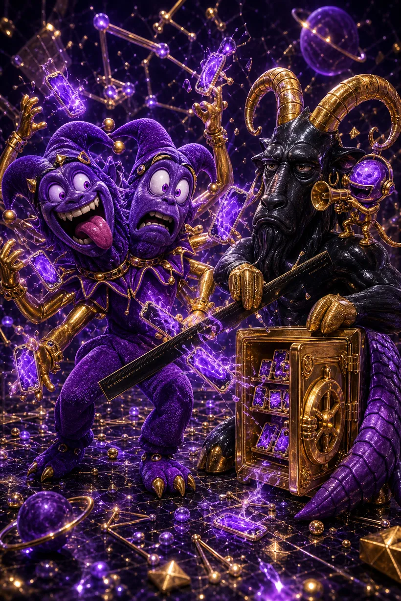 Gemini and Capricorn — Luxtra cosmic compatibility card