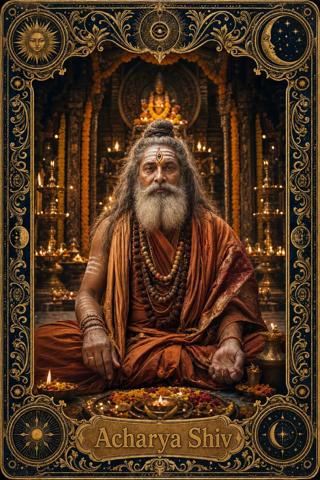 Acharya Shiv, Vedik rishi — Luxtra Kâhin tarot kartı