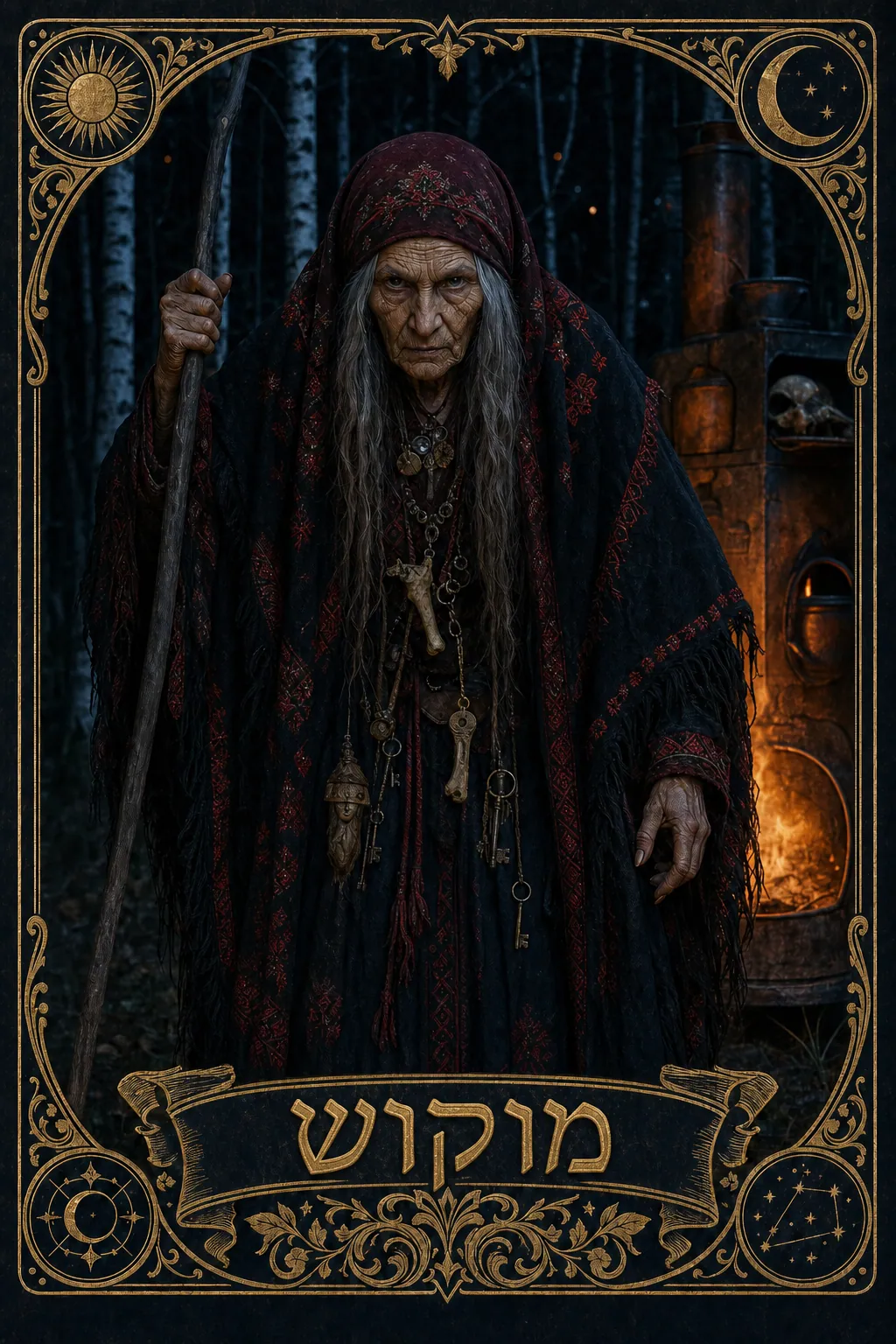 מוקוש, באבא יאגה הסלאבית — קלף טארוט של לוקסטרה Oracle