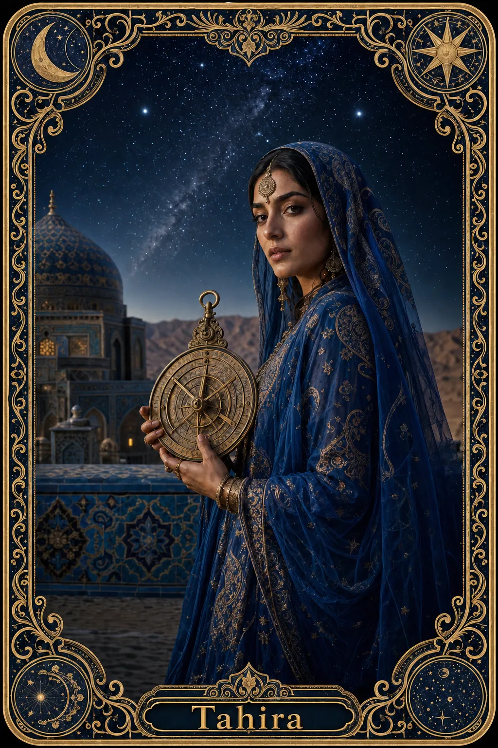 Tahira, Mistica sufi — Carta dei tarocchi dell’Oracolo di Luxtra