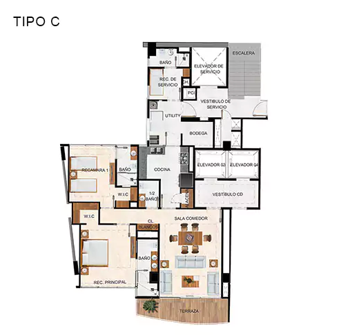 27, Privada del Romance, 010, Bosque Real, 52774 con 1 Recámaras, 2 Baños, 140 Metros Cuadrados y $7,500,000 27, Privada del Romance, 010, Bosque Real, 52774 con 1 Recámaras, 2 Baños, 140 Metros Cuadrados y $7,500,000