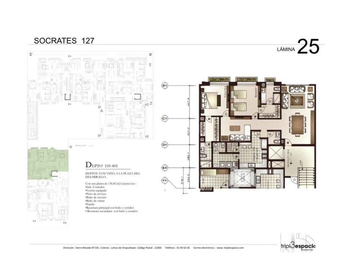 207, Glorieta América, Polanco, Polanco IV Sección, 11550 con 2 Recámaras, 2 Baños, 137 Metros Cuadrados y 2 Puestos de Estacionamiento 207, Glorieta América, Polanco, Polanco IV Sección, 11550 con 2 Recámaras, 2 Baños, 137 Metros Cuadrados y 2 Puestos de Estacionamiento