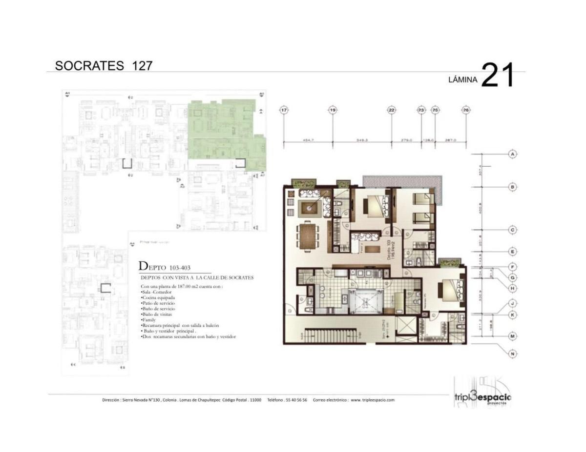 207, Glorieta América, Polanco, Polanco IV Sección, 11550 con 2 Baños, 2 Recámaras, 175 Metros Cuadrados y 2 Puestos de Estacionamiento 207, Glorieta América, Polanco, Polanco IV Sección, 11550 con 2 Baños, 2 Recámaras, 175 Metros Cuadrados y 2 Puestos de Estacionamiento