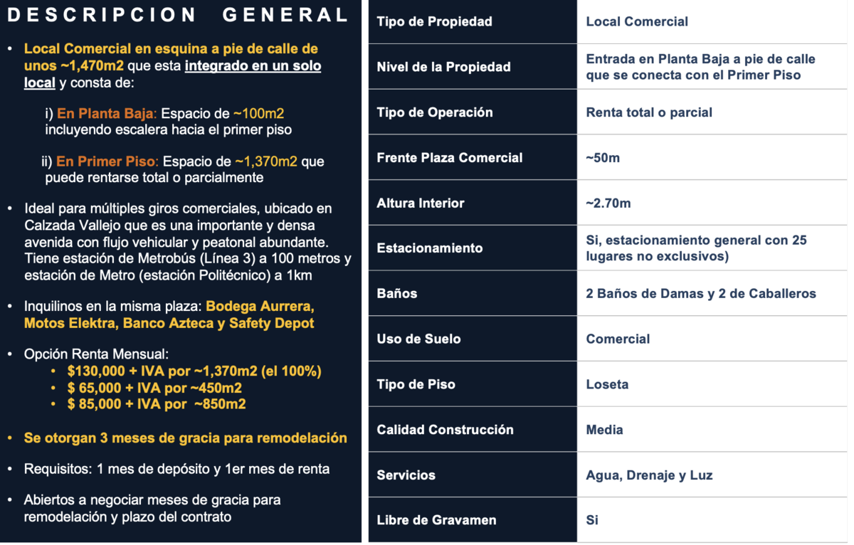 1149, Calzada Vallejo, Lindavista Vallejo, 07720 con 0 Recámaras, 2 Baños, 1370 Metros Cuadrados y 15 Puestos de Estacionamiento 1149, Calzada Vallejo, Lindavista Vallejo, 07720 con 0 Recámaras, 2 Baños, 1370 Metros Cuadrados y 15 Puestos de Estacionamiento