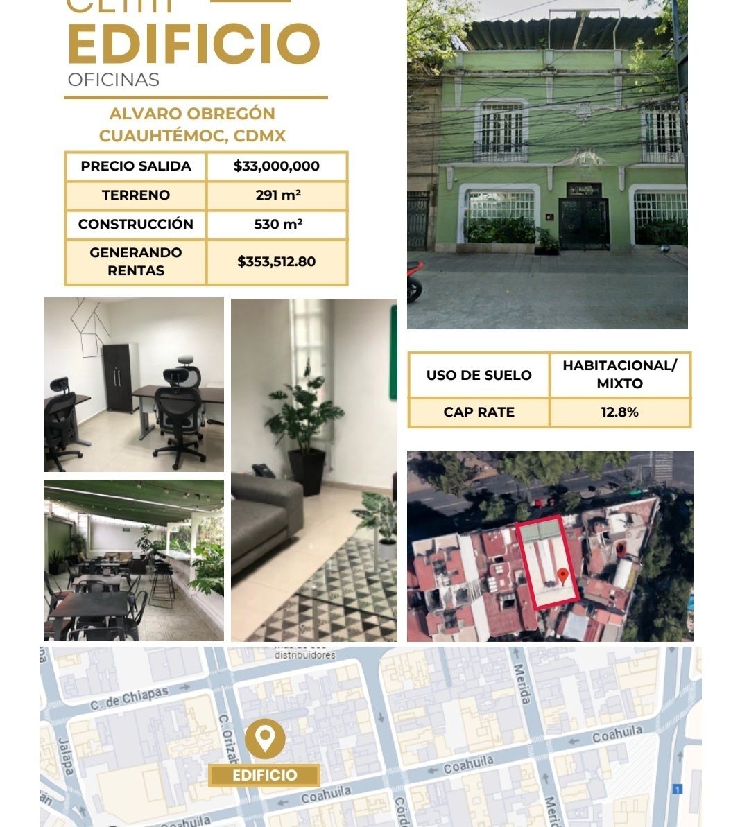 96, Calle Pachuca, Colonia Condesa, 06140 con 0 Recámaras, 0 Baños, 530 Metros Cuadrados y 5 Puestos de Estacionamiento 96, Calle Pachuca, Colonia Condesa, 06140 con 0 Recámaras, 0 Baños, 530 Metros Cuadrados y 5 Puestos de Estacionamiento