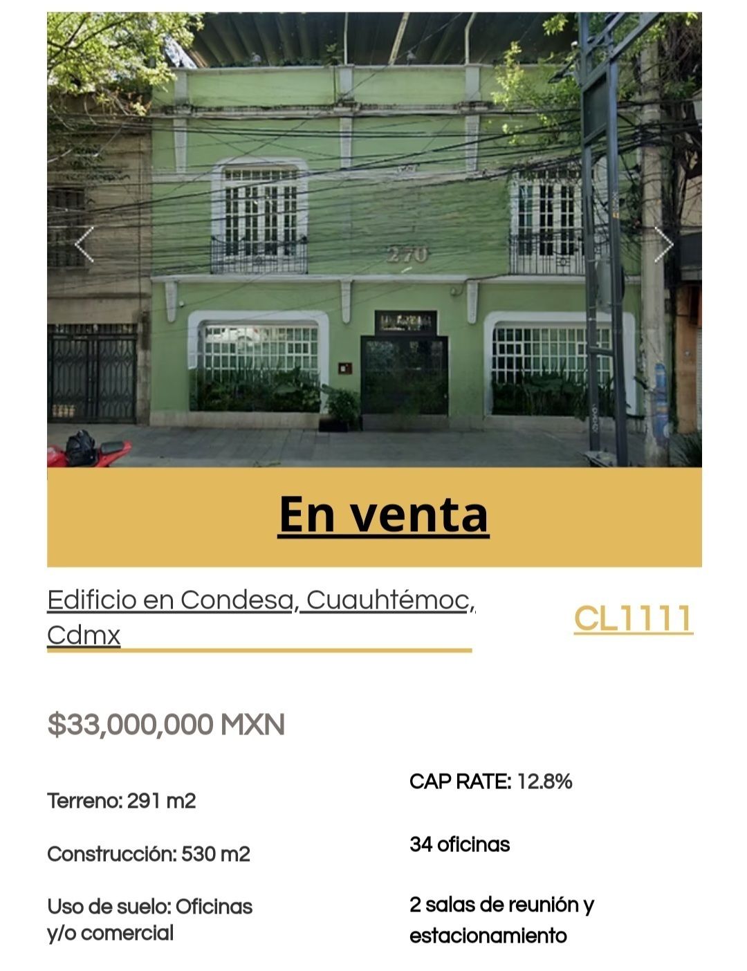 96, Calle Pachuca, Colonia Condesa, 06140 con 0 Recámaras, 0 Baños, 530 Metros Cuadrados y 5 Puestos de Estacionamiento 96, Calle Pachuca, Colonia Condesa, 06140 con 0 Recámaras, 0 Baños, 530 Metros Cuadrados y 5 Puestos de Estacionamiento