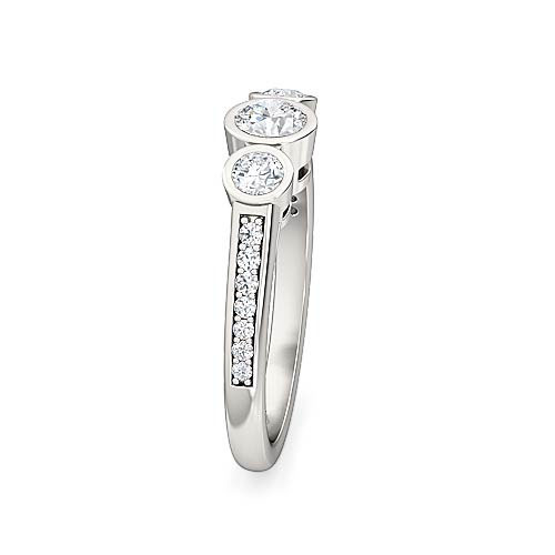 round-brilliant-diamond-three-stone-and-pave-set-diamond-engagement-ring-in-silver-925