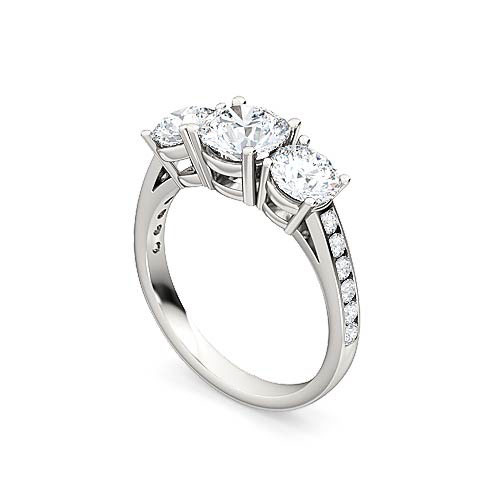 round-brilliant-three-stone-and-pave-set-diamond-engagement-ring