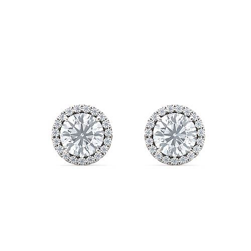 halo-white-gold-diamond-stud-earring