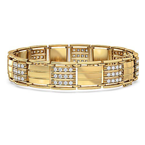 yellow-silver-diamond-bracelet-for-men