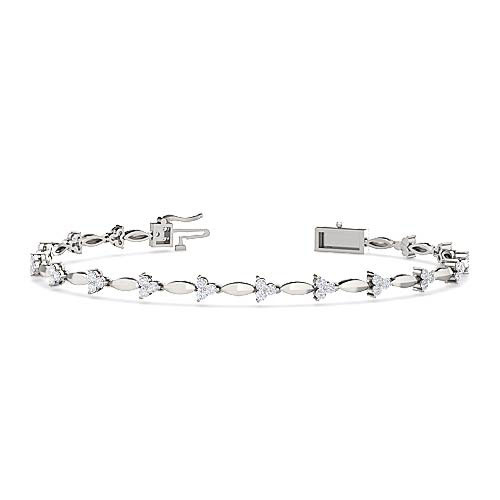 three-petal-diamond-bracelets-in-white-gold