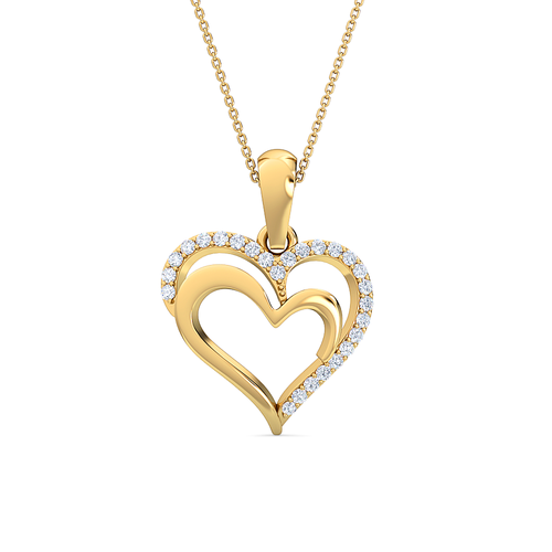 Buy Heart-shaped Diamond Pendant - Joyalukkas
