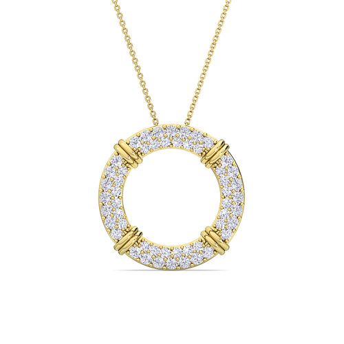 elegant-circular-diamond-necklace-in-rose-gold
