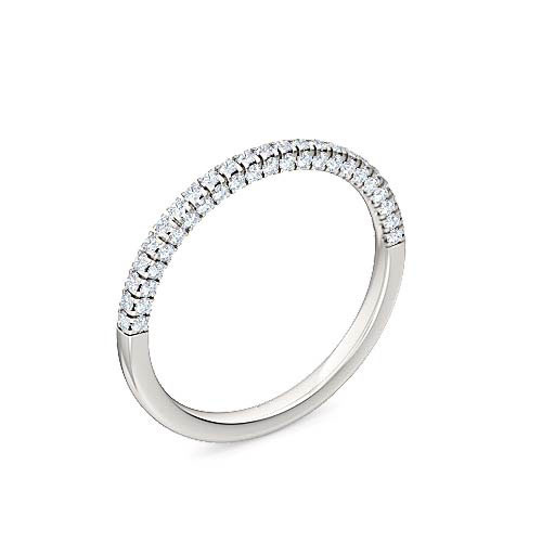 round-brilliant-cut-diamond-half-eternity-band-in-silver