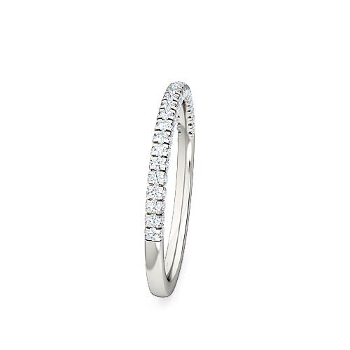 round-brilliant-cut-diamond-half-eternity-band-in-silver