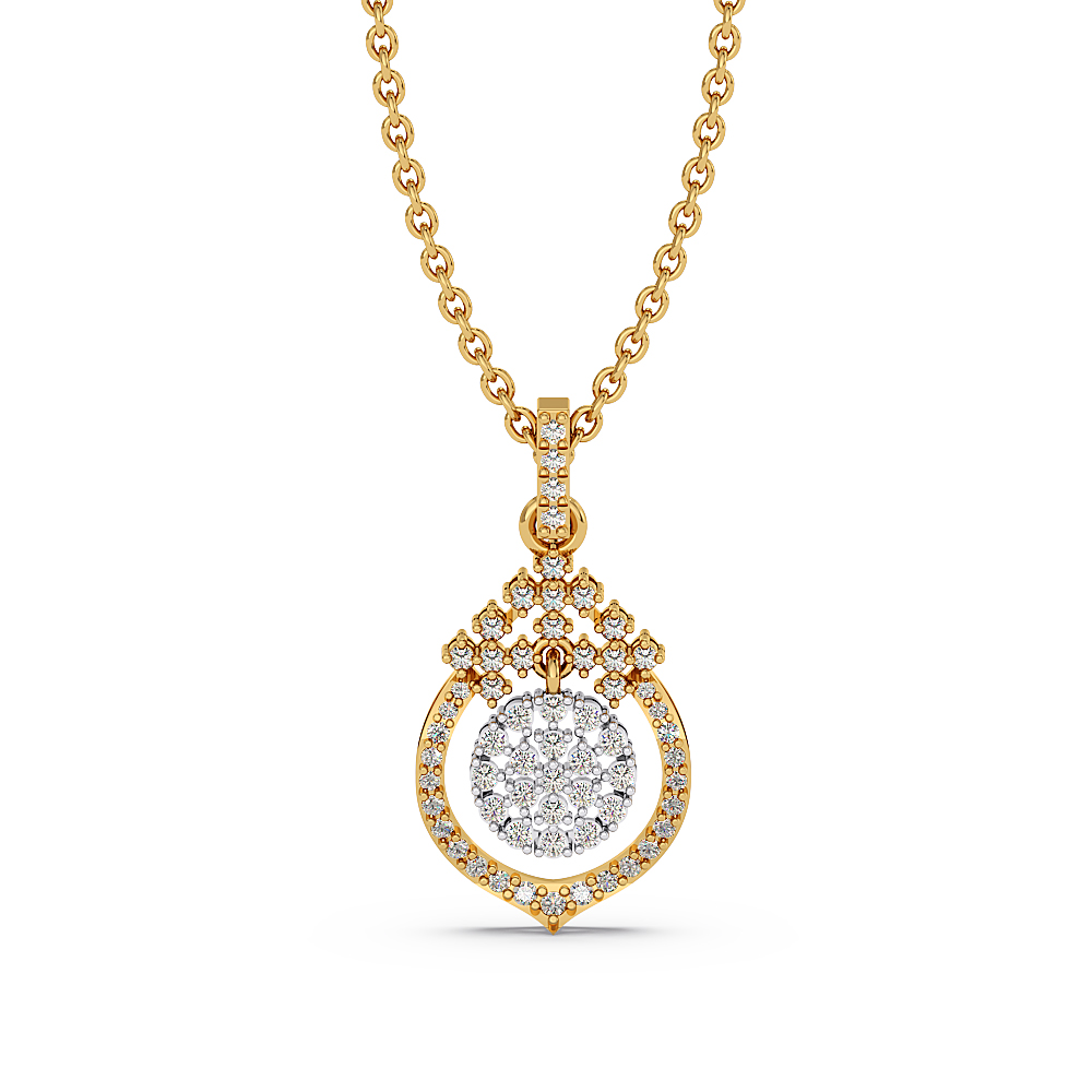 elegant-14kt-gold-diamond-pendant-with-petal-surrounding