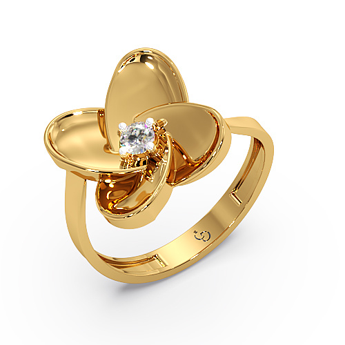 elegant-flower-shaped-solitaire-diamond-ring-for-women