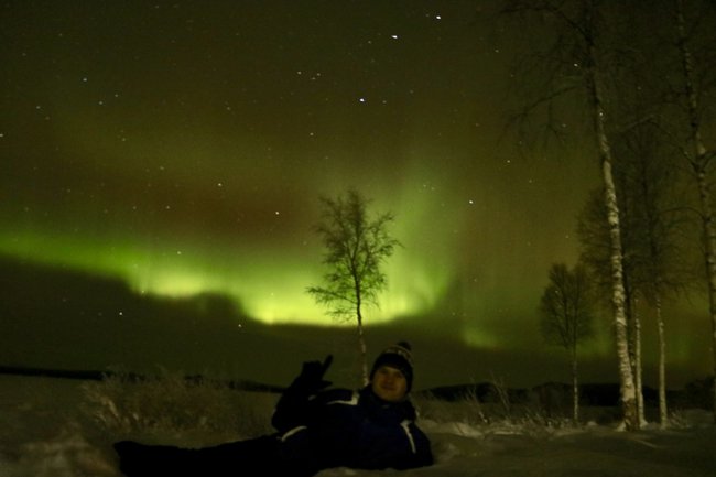 Northern lights Finland Lapland