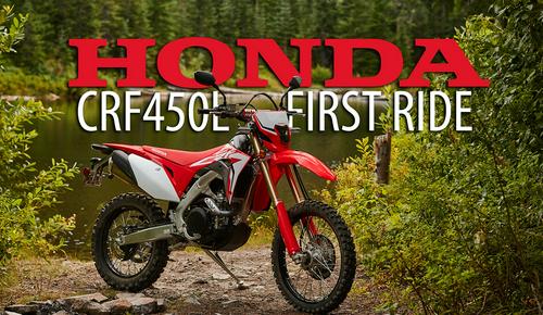 2019 HONDA CRF450L DUAL-SPORT: FIRST RIDE