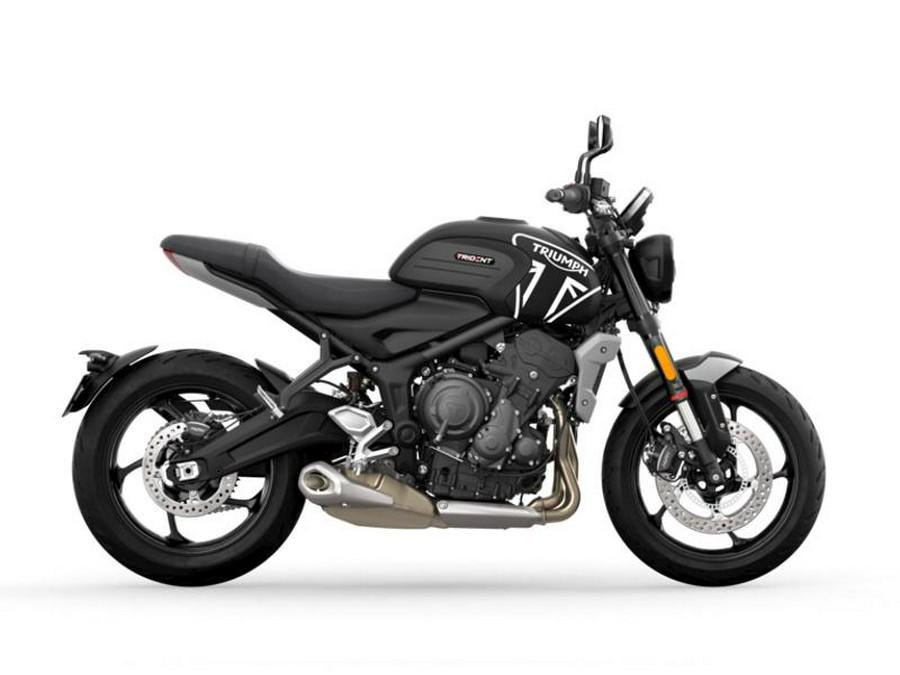 2022 Triumph Trident 660 Matt Jet Black and Silver Ice