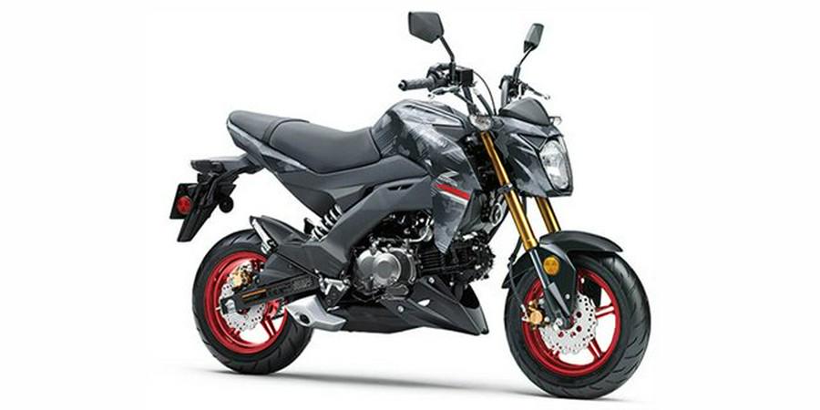 2024 Kawasaki Z125 PRO Cypher Camo Gray Matte/Metallic Matte Carbon Gray