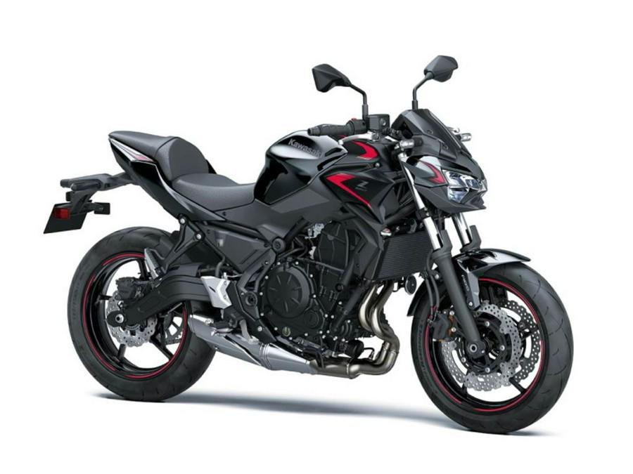 New 2024 KAWASAKI Z650 METALLIC MATTE DARK GRAY AND METALLIC SPARK BLACK